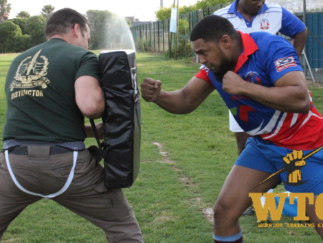 Claudio Chiste training Saldanha Rugby team